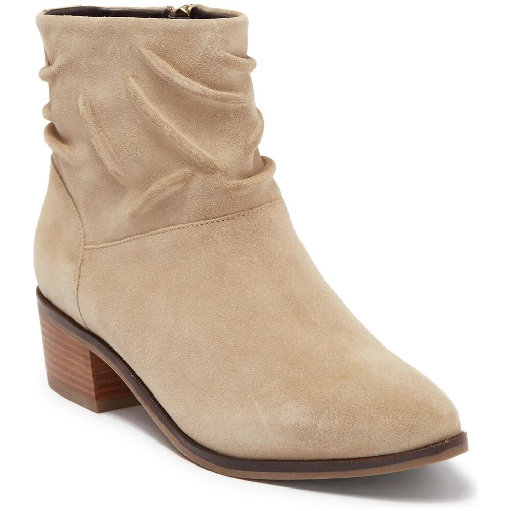 Cole Haan Women Maple WR 45MM Ankle Booties Size US 6B Birch Beige Suede